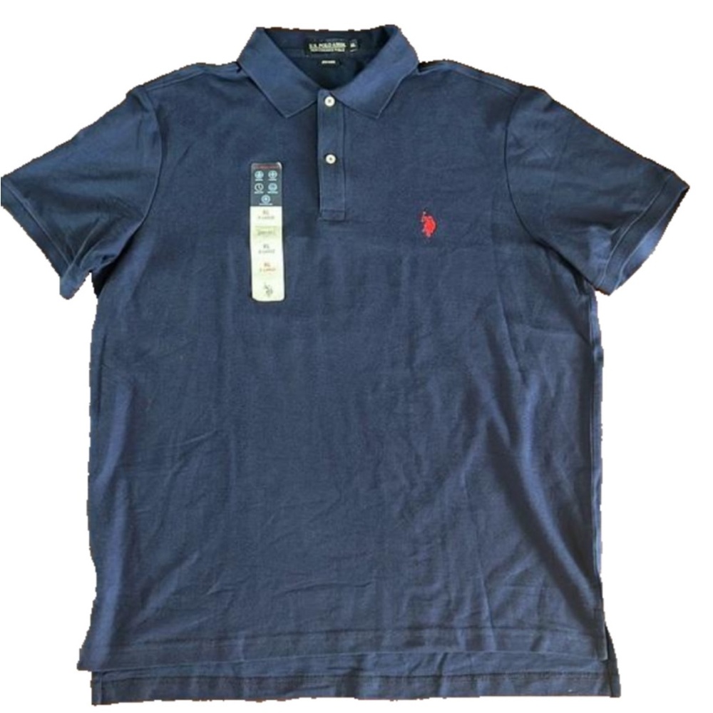 NWT U.S. Polo Assn. Navy Short Sleeve Polo Shirt. Size XL.